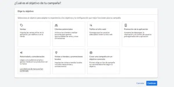 objetivo performance max