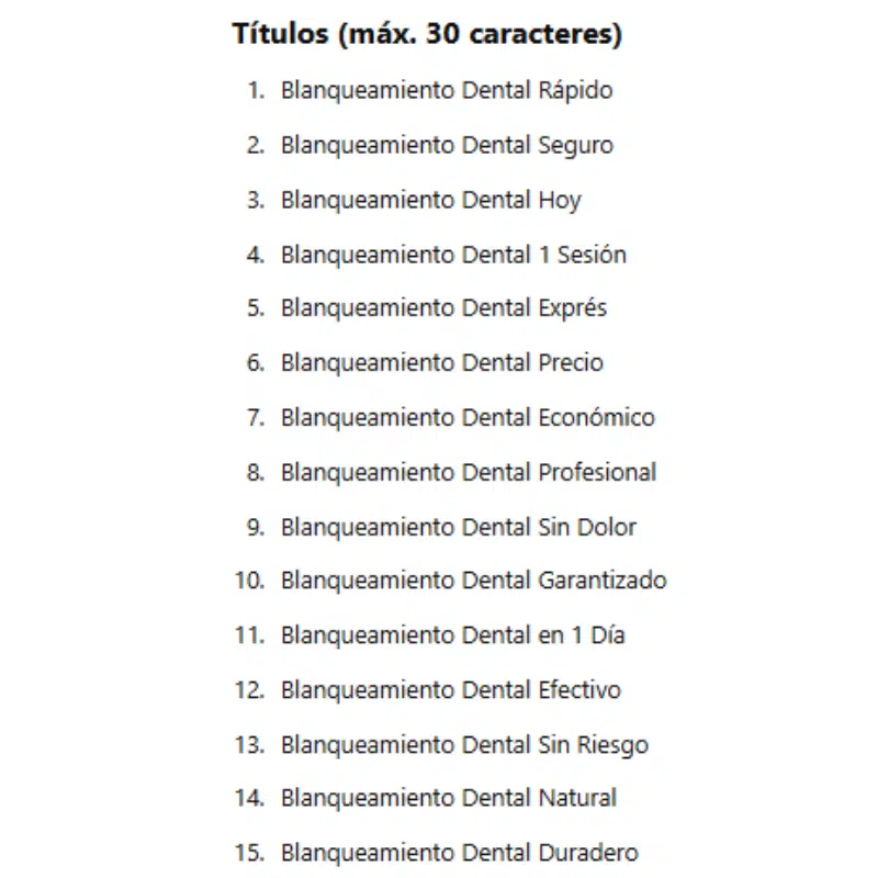 chatgpt google ads titulos capitalizados