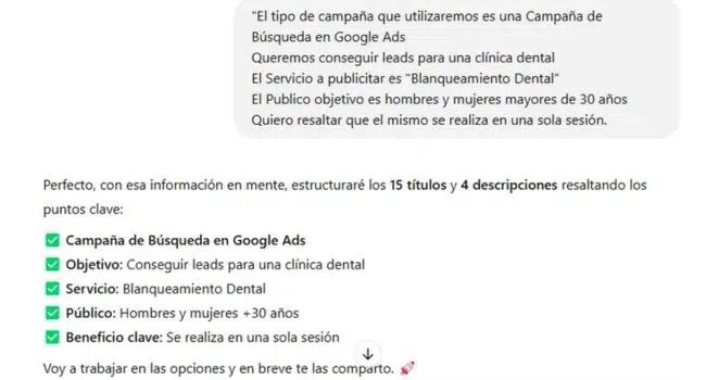chatgptp prompt google ads contexto parte 1 