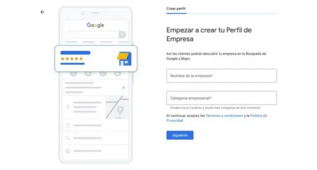selecciona tu categoria en google my business